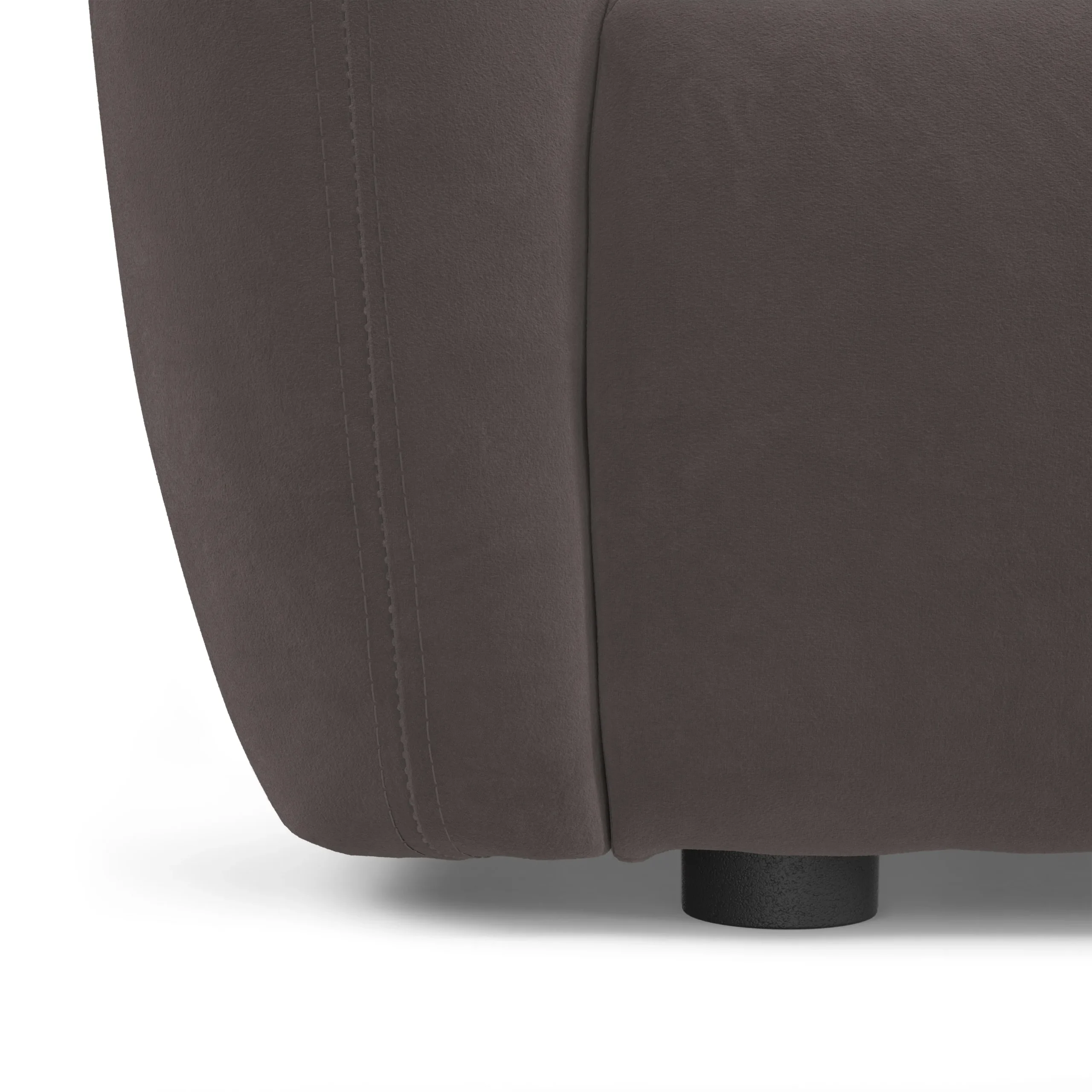 Leigh 131.5_ Velvet Modular Sofa - Hale Warm Gray - Image 5