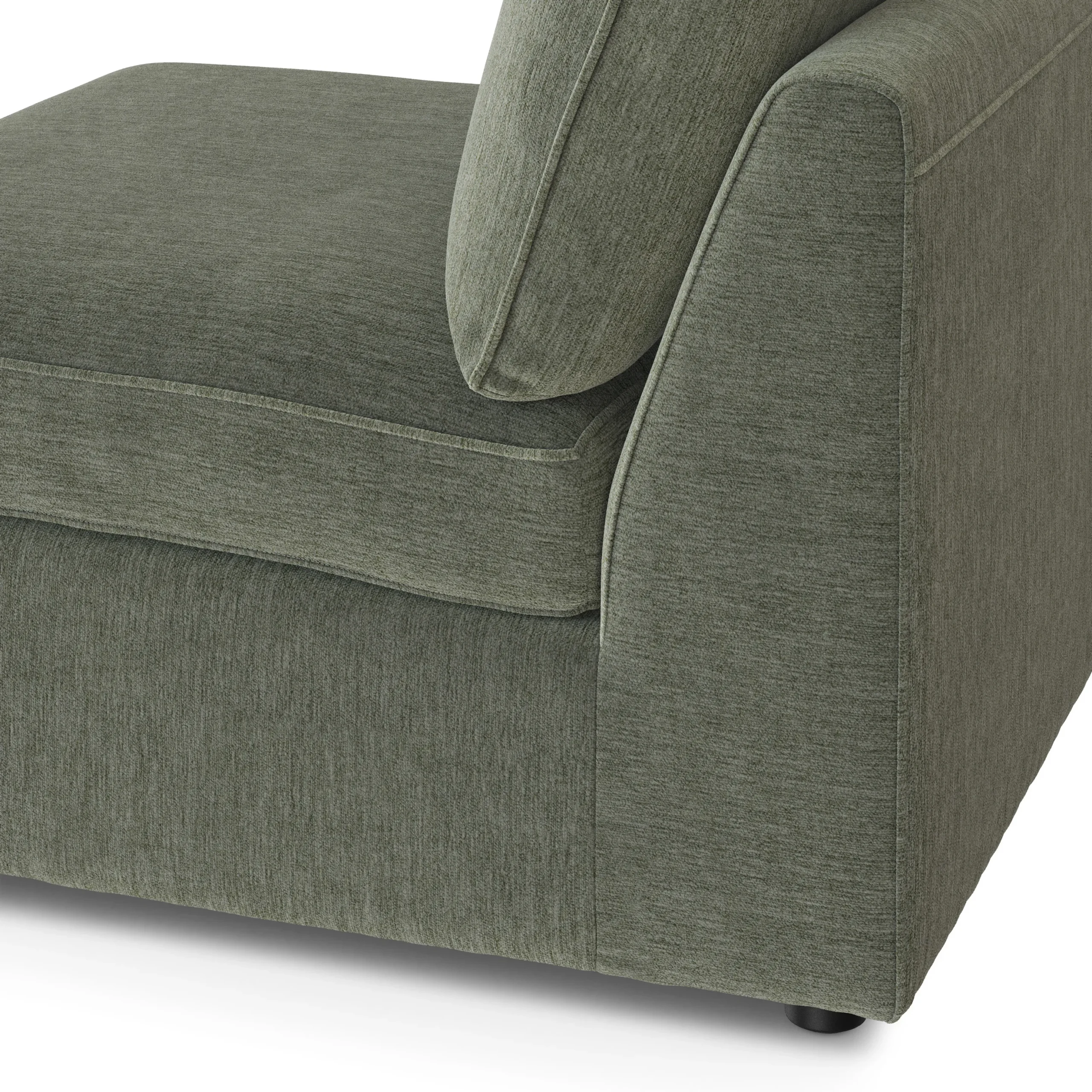 Lenae 32_ Armless Chair Module - Eleos Green - Image 4