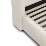 Calabri King Upholstered Bed - Ivory Wool Bouclé