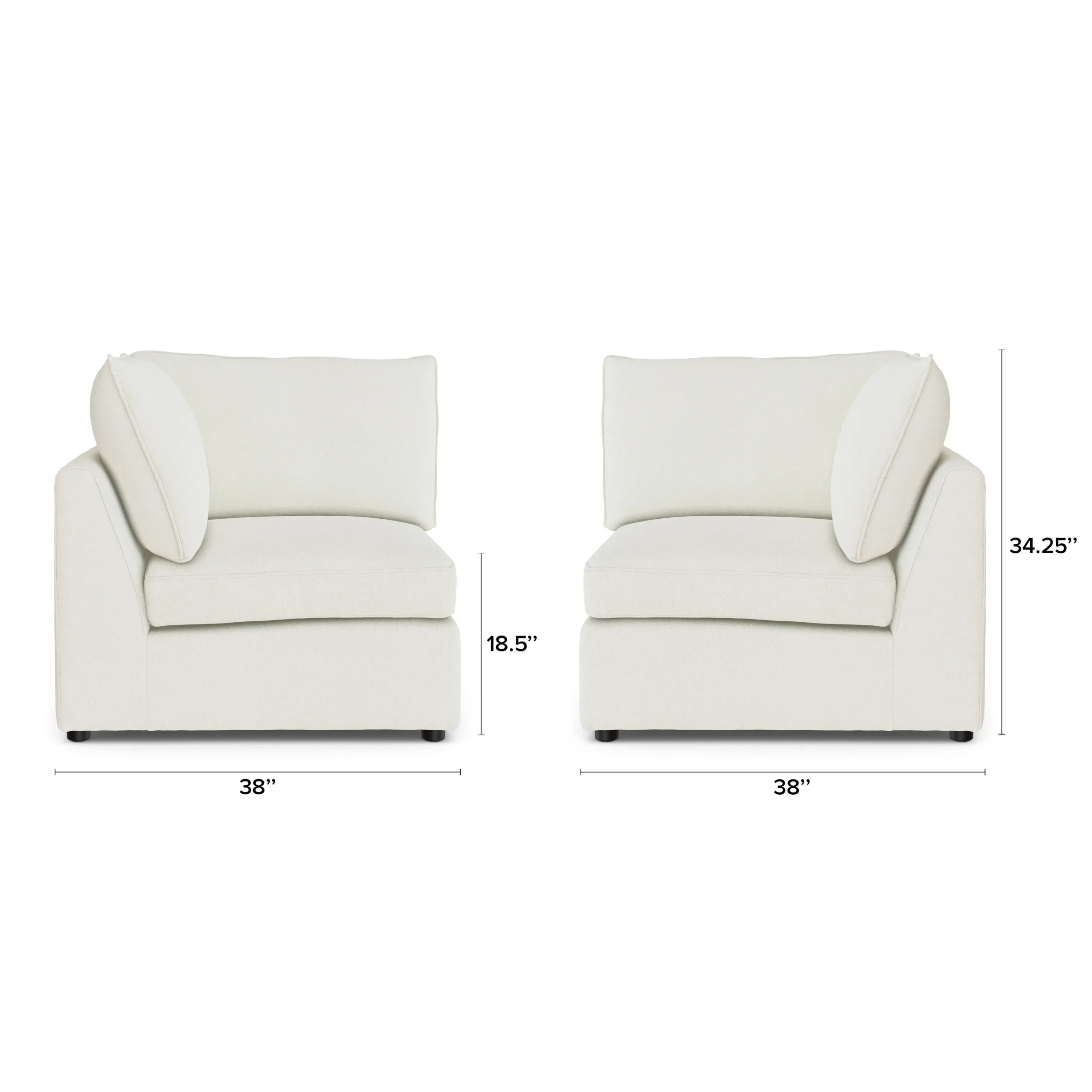 Lenae 38_ Corner Module - Savoy Ivory - Image 2