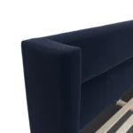 Calabri King Velvet Bed - Hale Ink