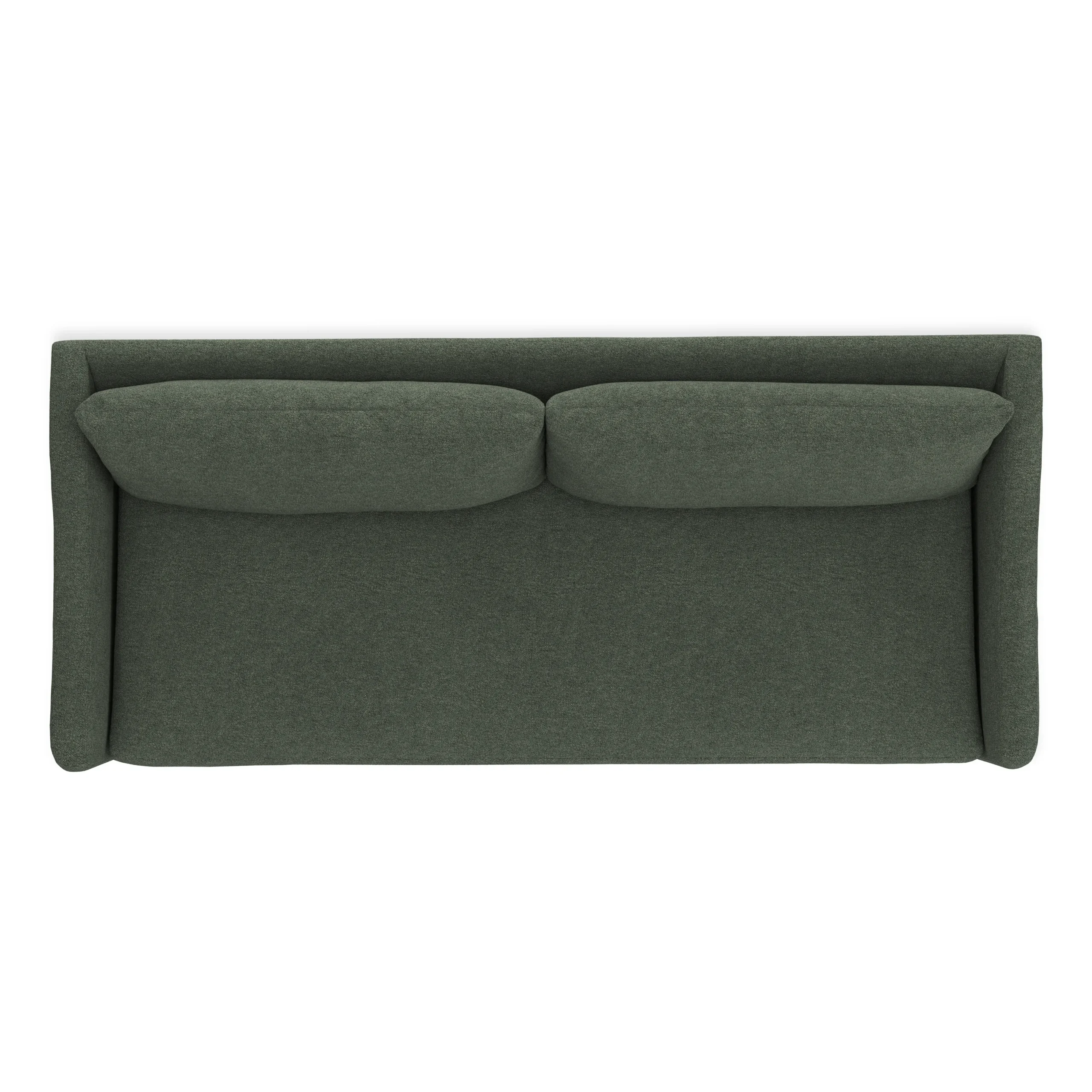 Landry 84.5_ Sofa Bed - Green Wool Bouclé - Image 6