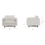 Sven 42_ Tufted Lounge Chair - Biscuit Cream