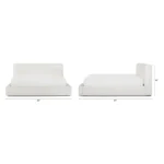 Cigar King Upholstered Storage Bed - Ankara Ivory