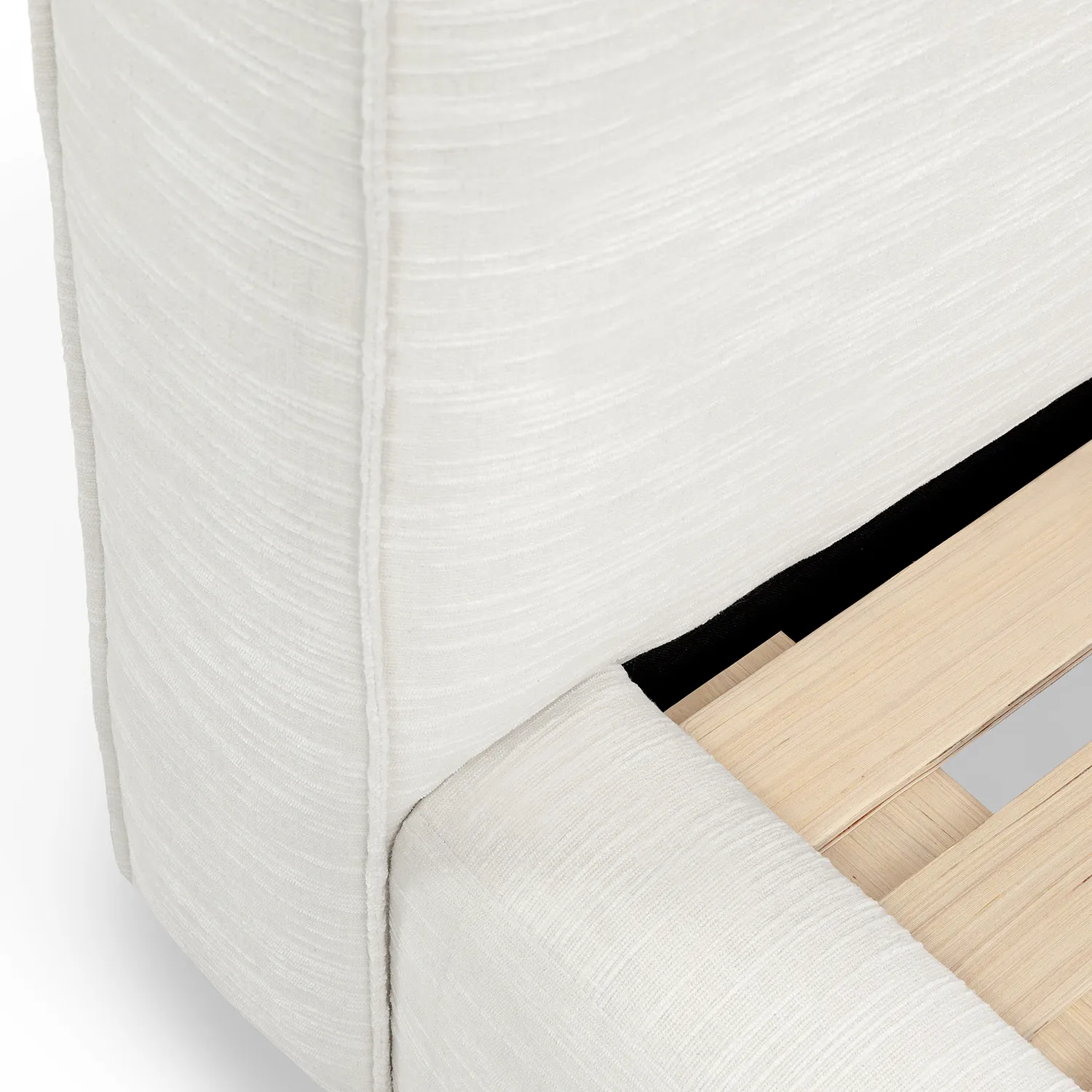 Cigar Queen Upholstered Storage Bed - Ankara Ivory - Image 6