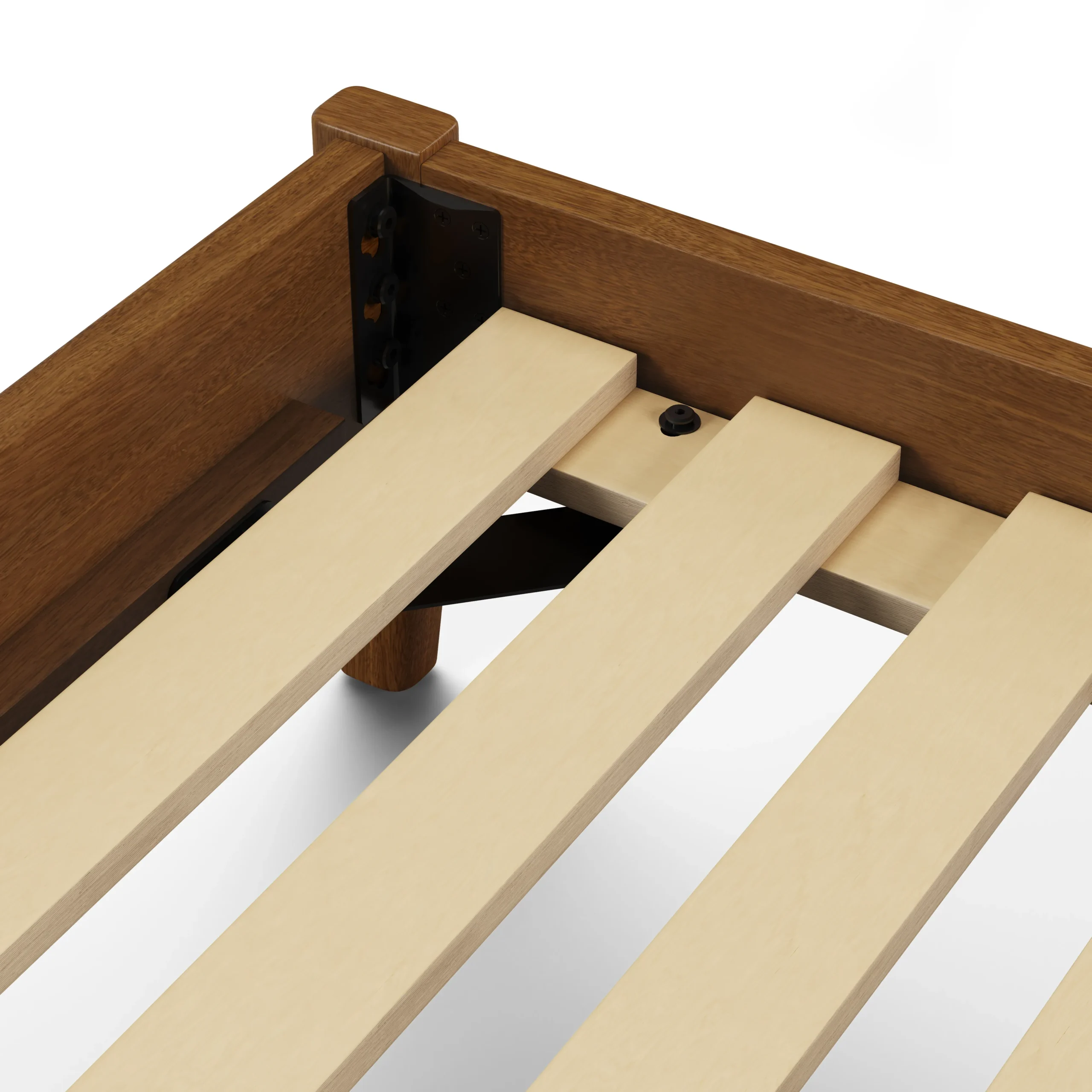 Cooper Queen Low Profile Bed - Walnut - Image 5
