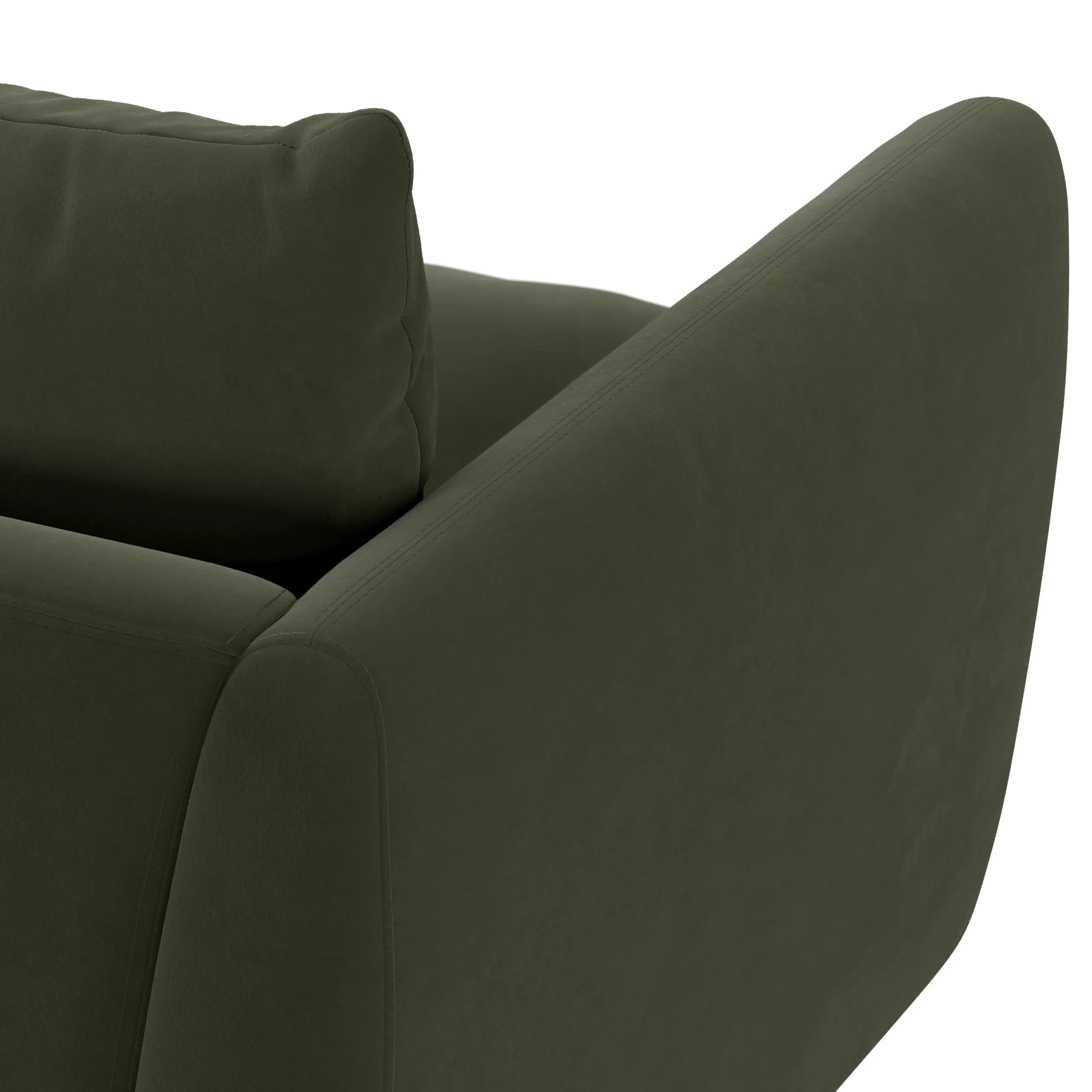 Leigh 86_ Velvet Sofa Bed - Hale Fir Green - Image 11