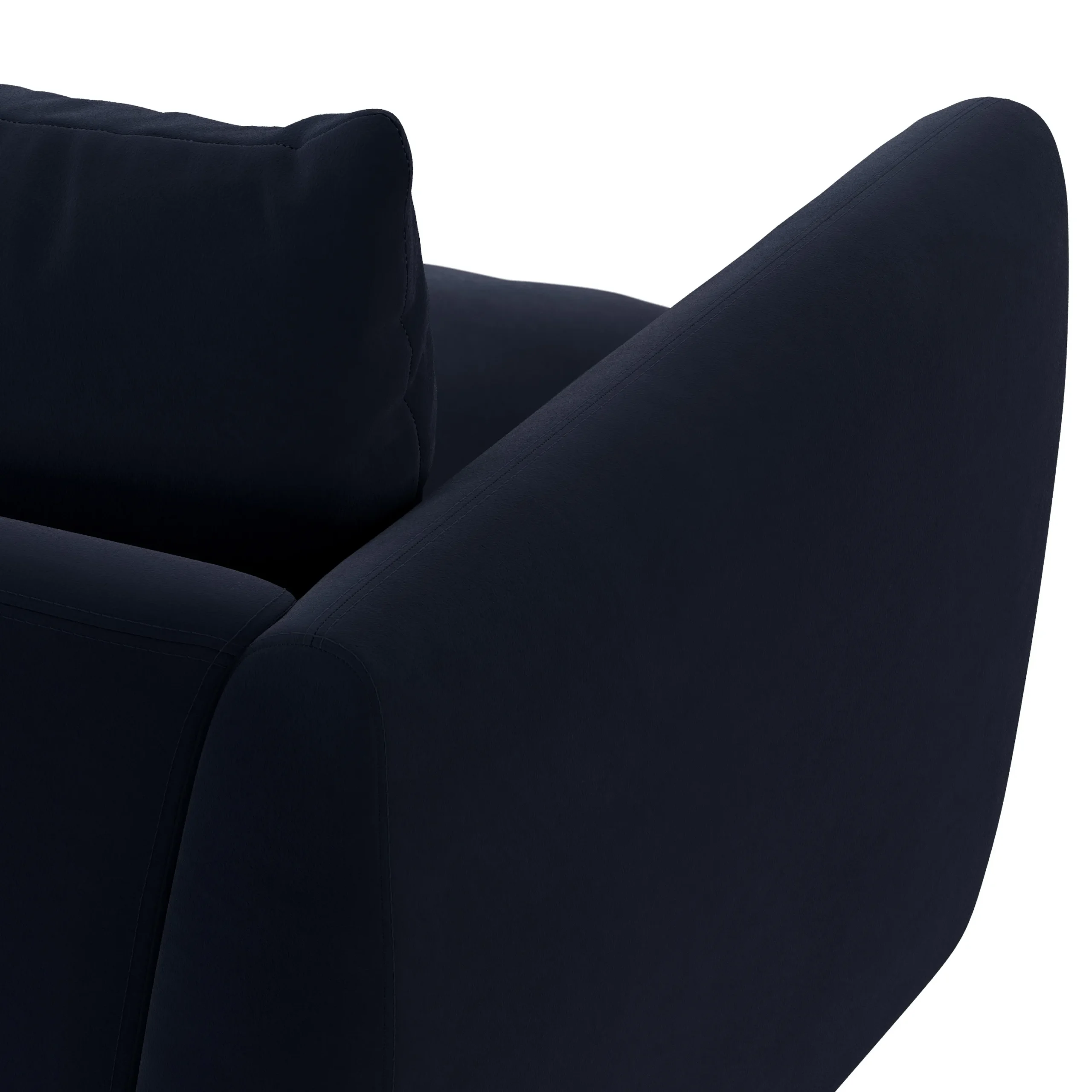 Leigh 86_ Velvet Sofa Bed - Hale Ink - Image 11