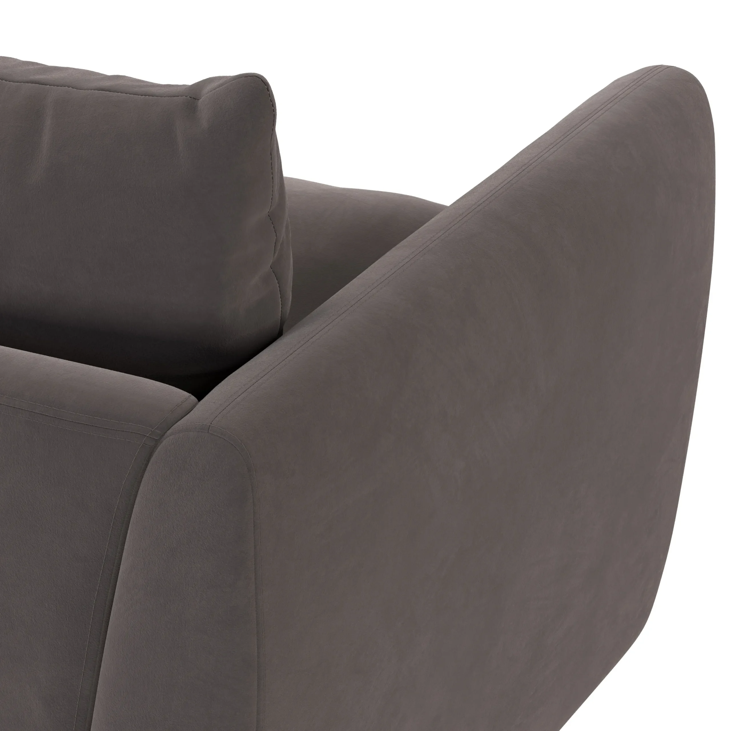Leigh 86_ Velvet Sofa Bed - Hale Warm Gray - Image 11