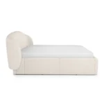 Kayra King Upholstered Storage Bed - Ivory Bouclé