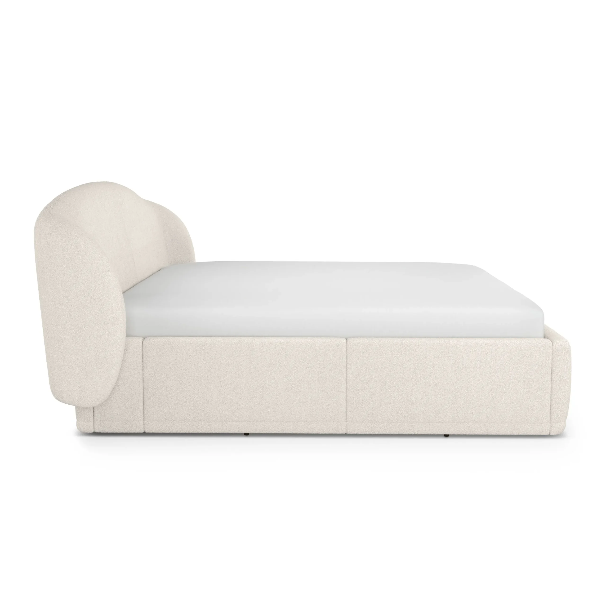 Kayra King Upholstered Storage Bed - Ivory Bouclé - Image 7