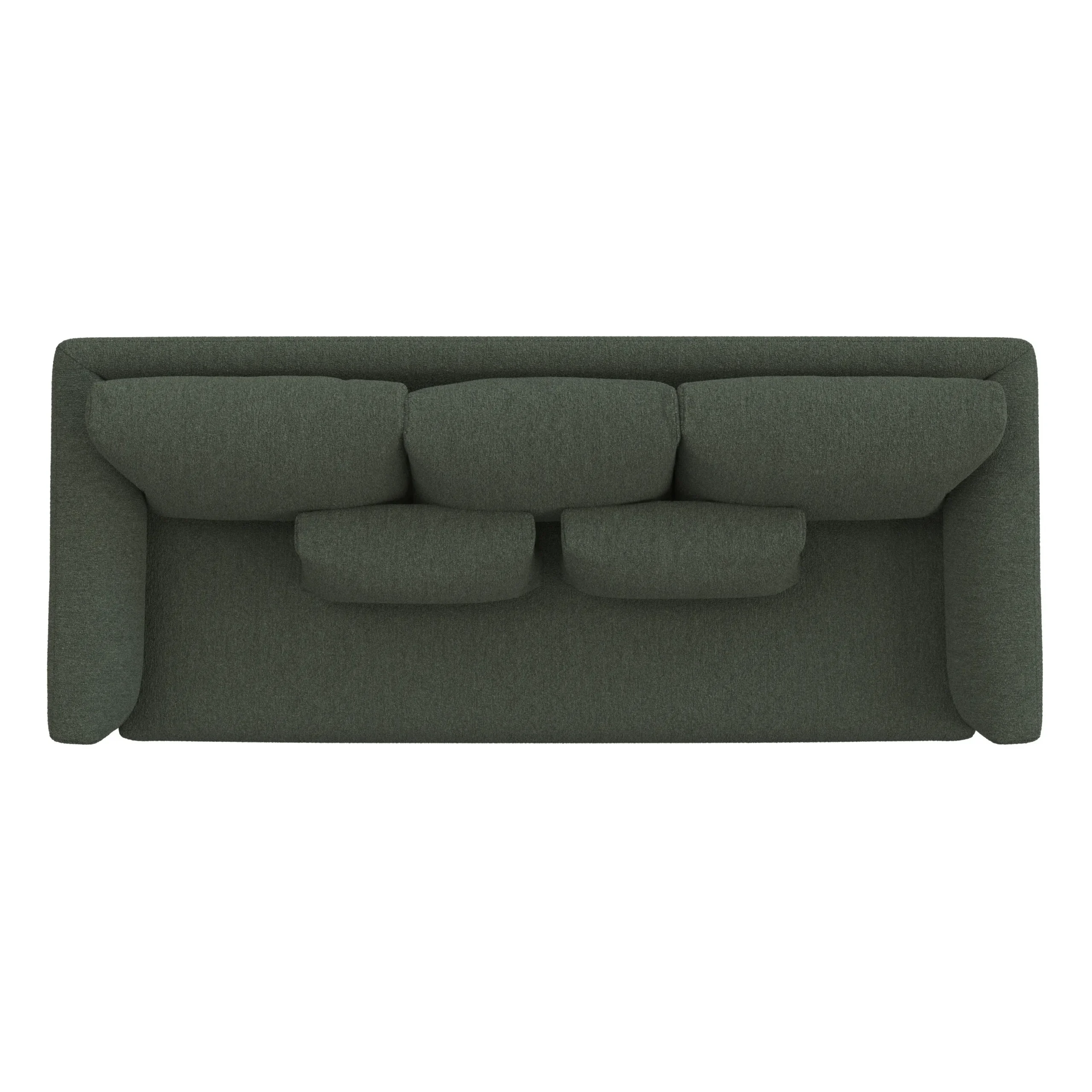 Marina 90_ Sofa Bed - Green Wool Bouclé - Image 13