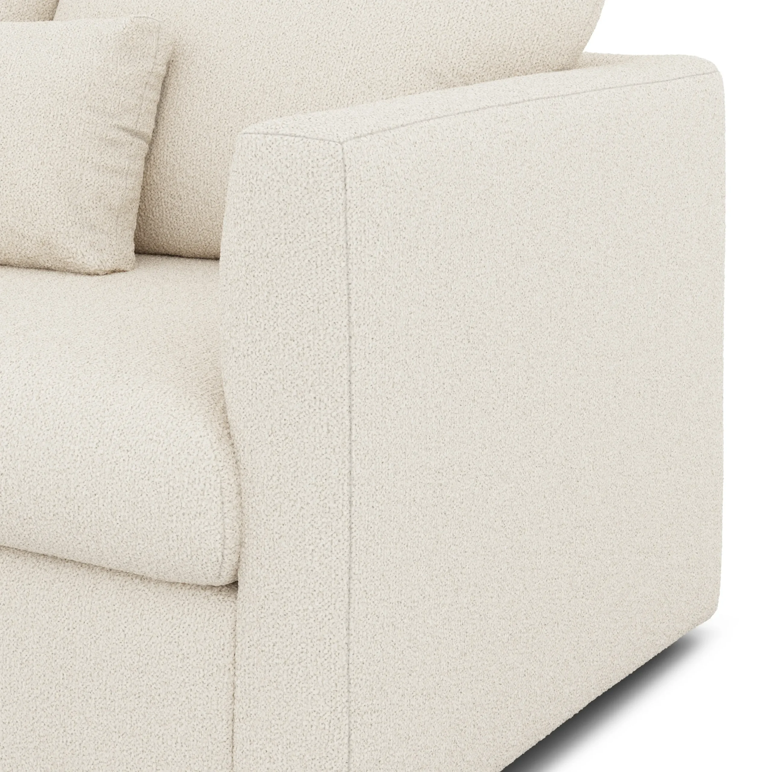 Marina 90_ Sofa Bed - Ivory Wool Bouclé - Image 10