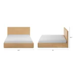 Leif King Storage Bed - White Oak
