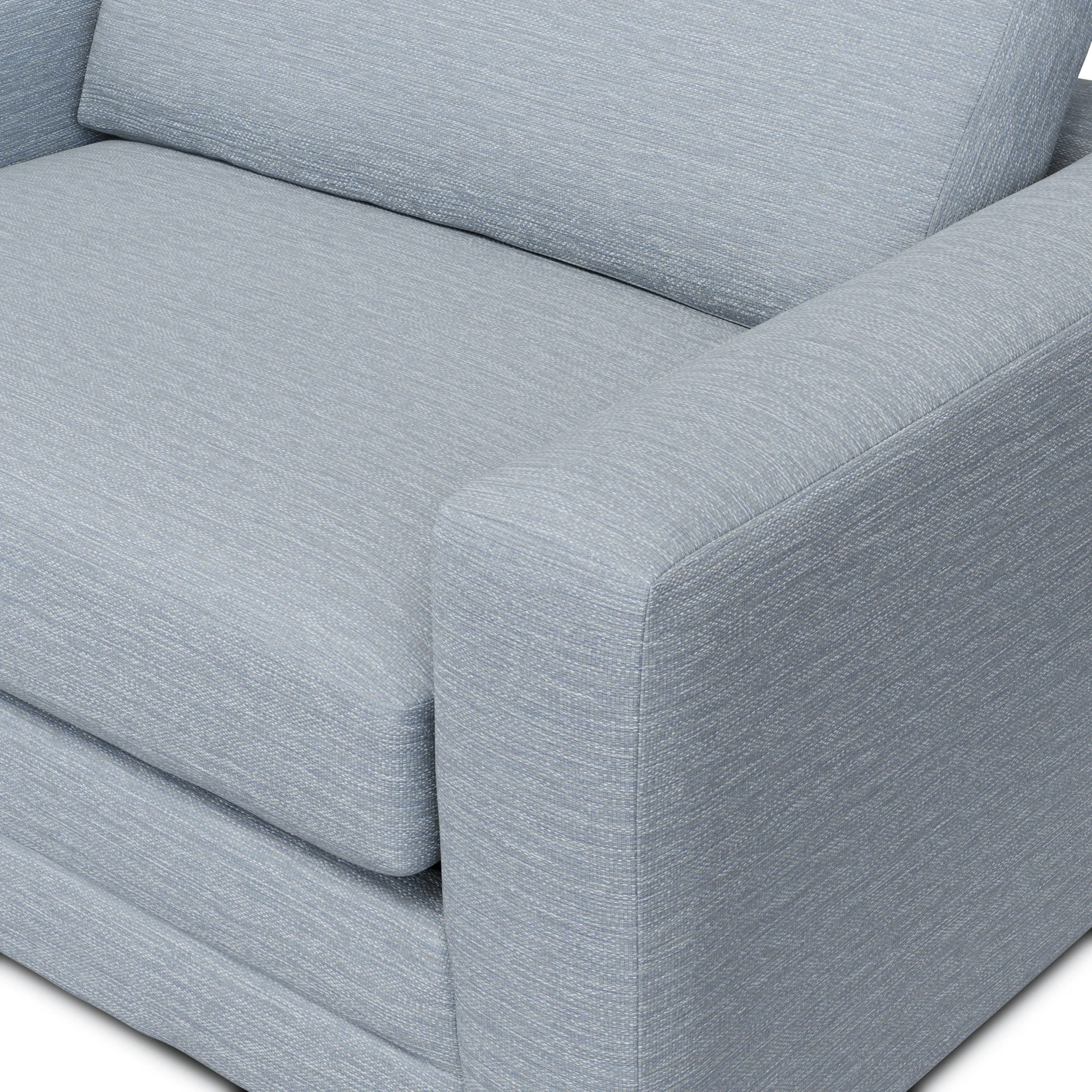 Riley 57.5_ Sleeper Chair - Silver Light Blue - Image 10