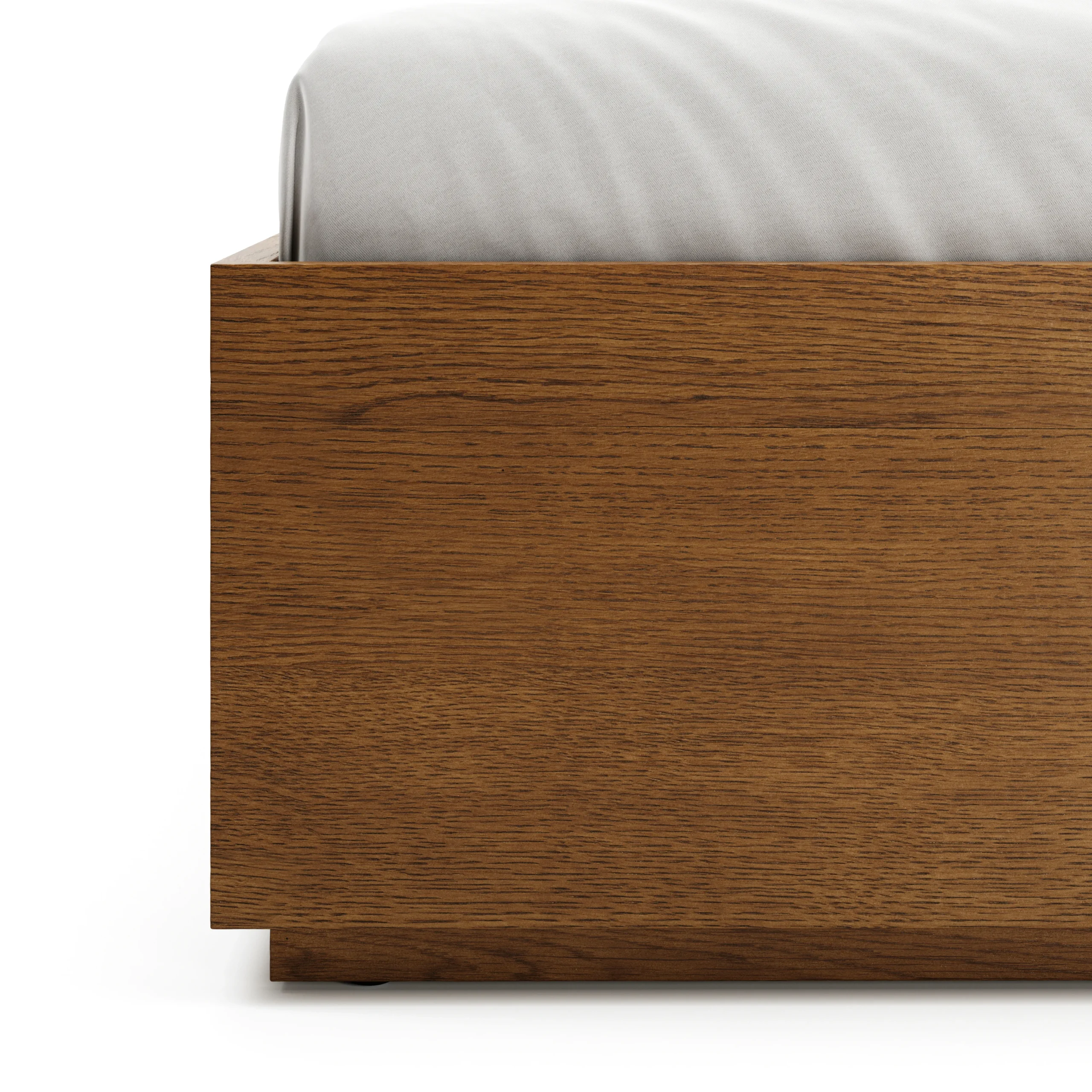 Leif Queen Platform Bed - Smoked Oak - Image 3