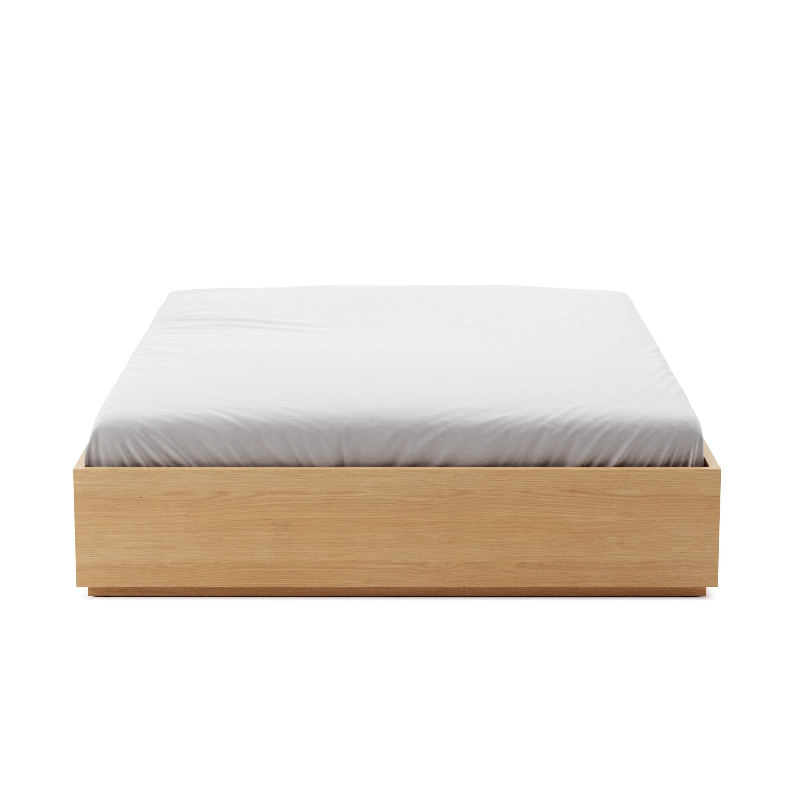 Leif Queen Platform Bed - White Oak - Image 3