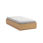 Leif Twin Platform Storage Bed - White Oak