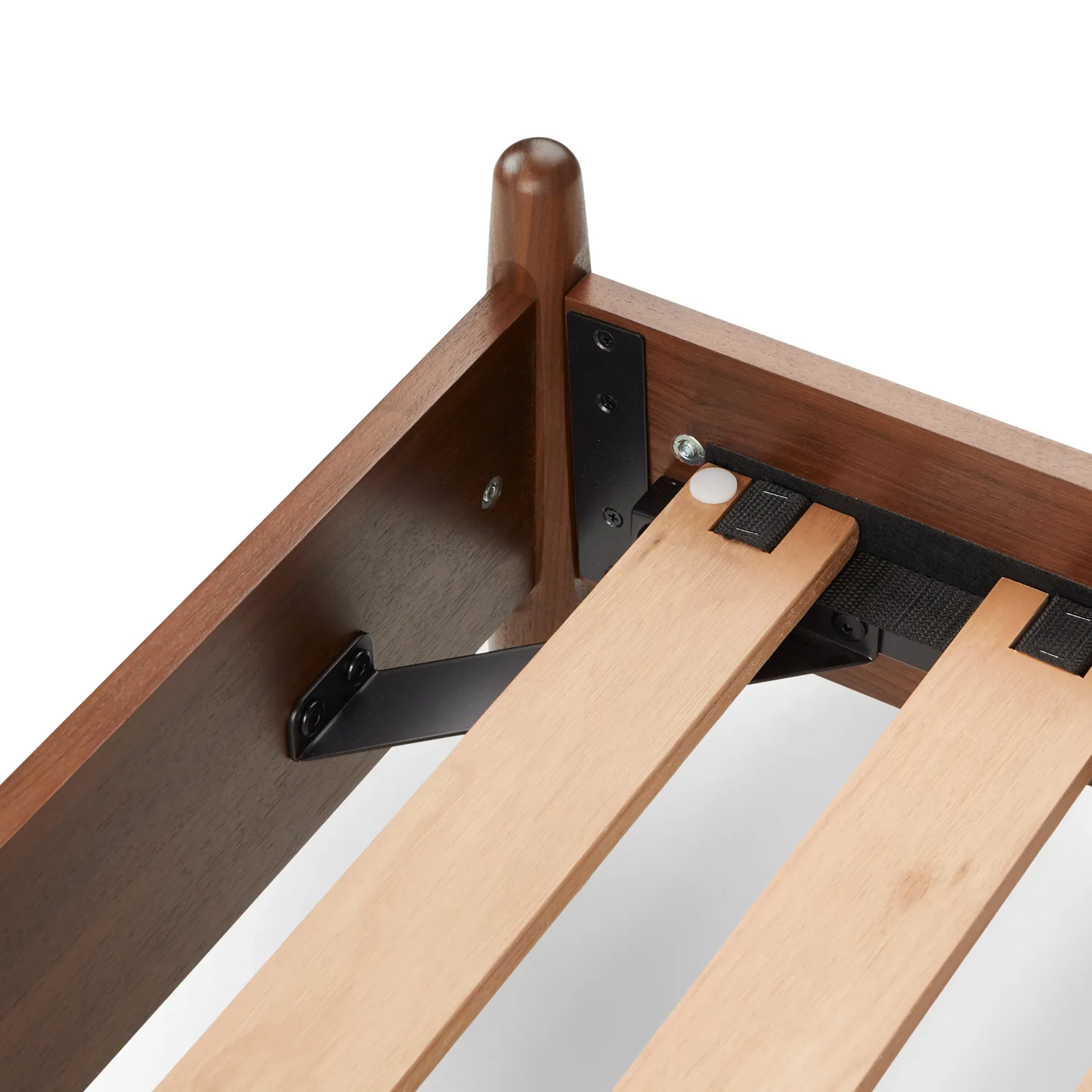Lenia Full Panel Bed - Walnut - Image 7