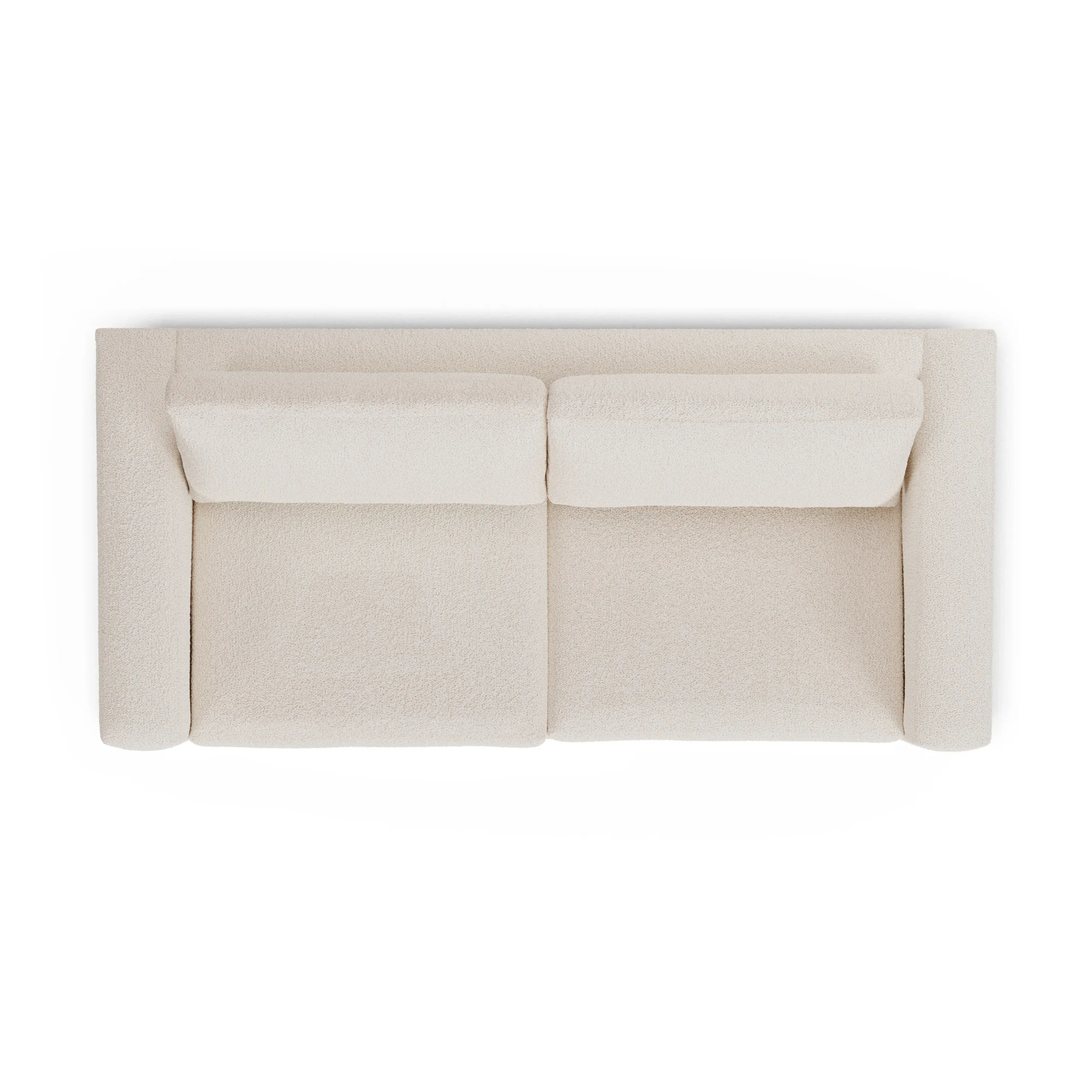 Riley 84_ Sofa Bed - Ivory Wool Bouclé - Image 10