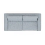 Riley 84_ Sofa Bed - Silver Light Blue