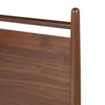 Lenia King Panel Bed - Walnut