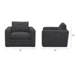Riley 42_ Lounge Chair - Napa Charcoal