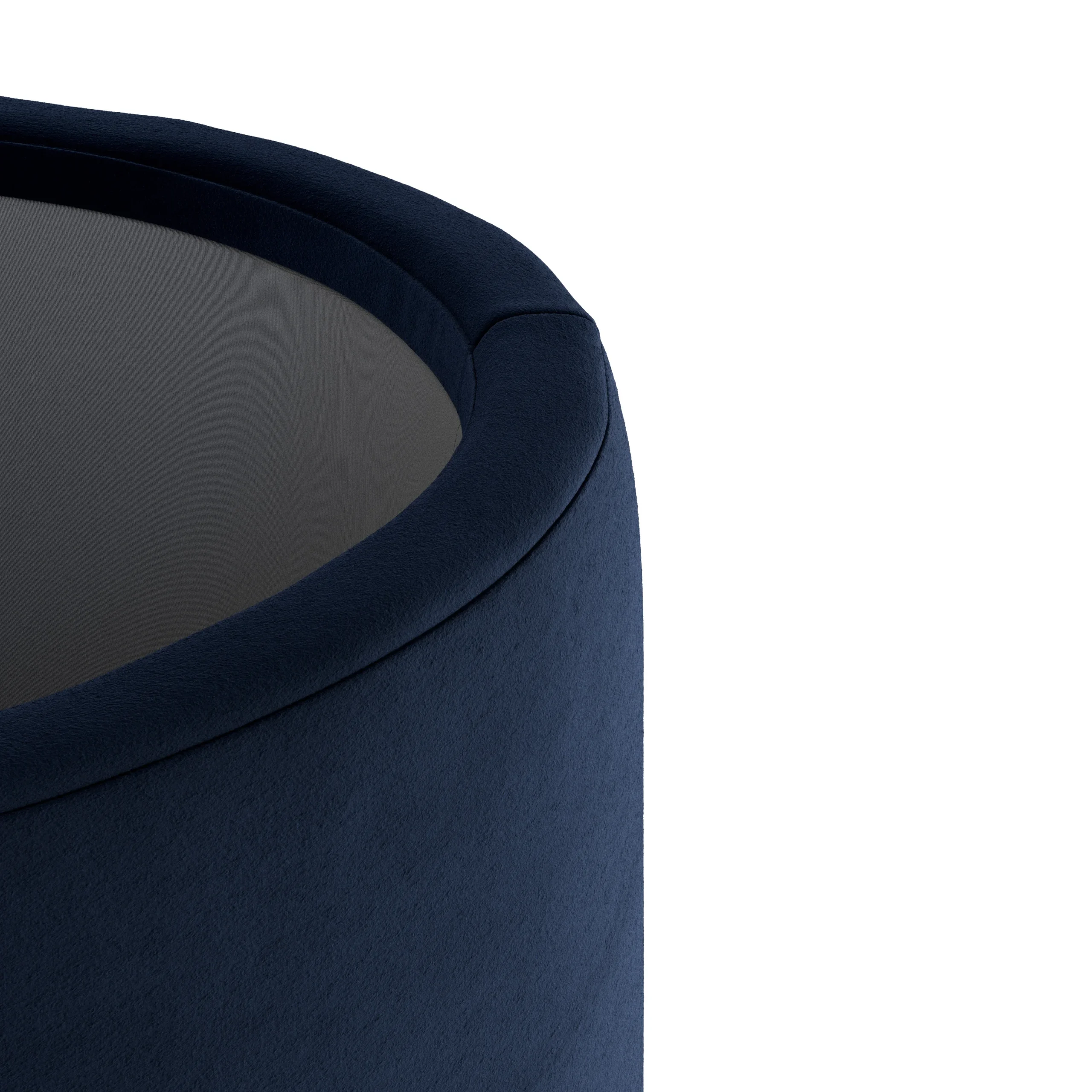 Benson 23.5_ Velvet Storage Ottoman - Hale Ink - Image 5