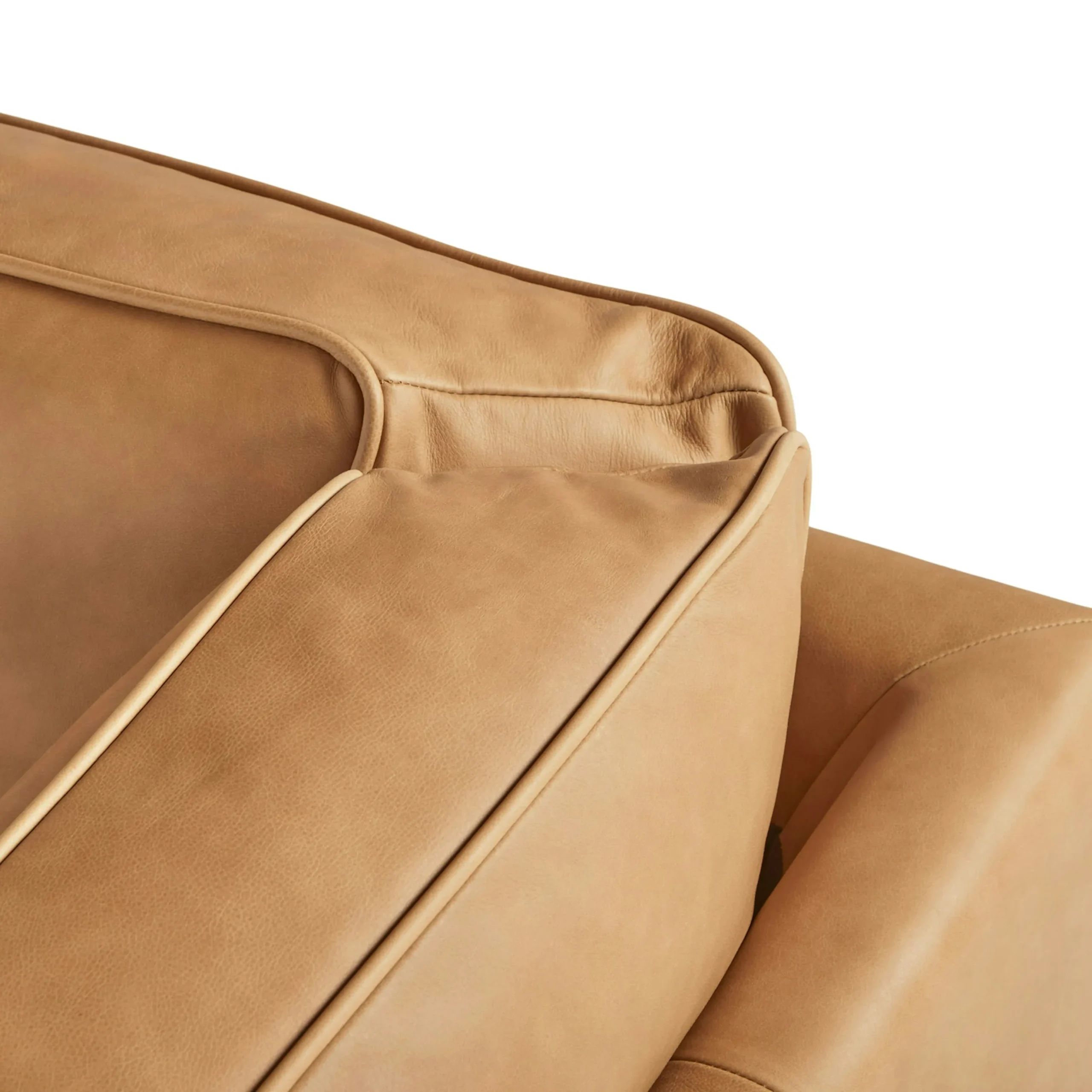 Timber 93_ Leather Corner Sectional - Charme Tan - Image 11
