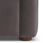 Marina 38_ Velvet Lounge Chair - Hale Warm Gray