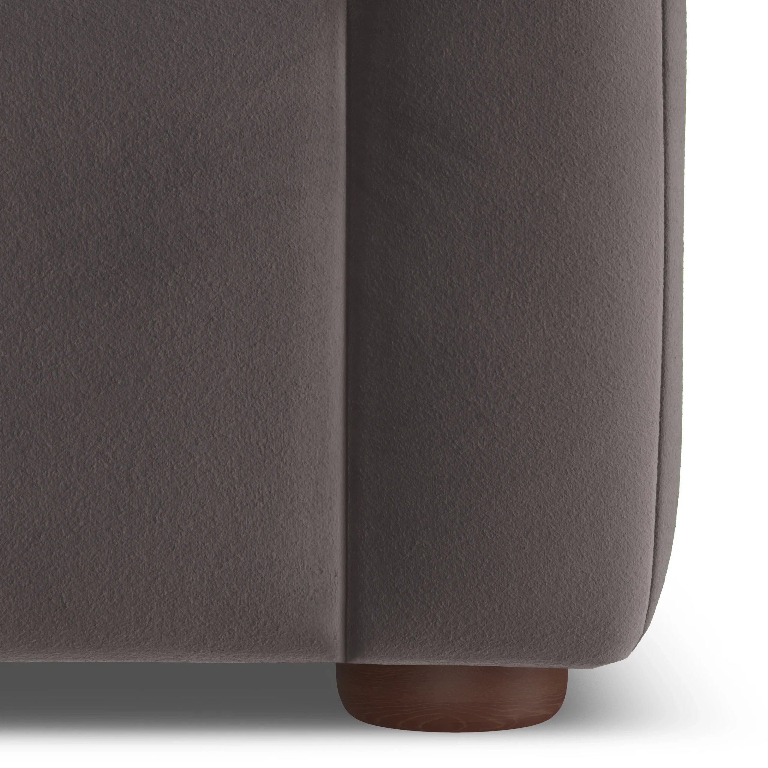 Marina 38_ Velvet Lounge Chair - Hale Warm Gray - Image 4