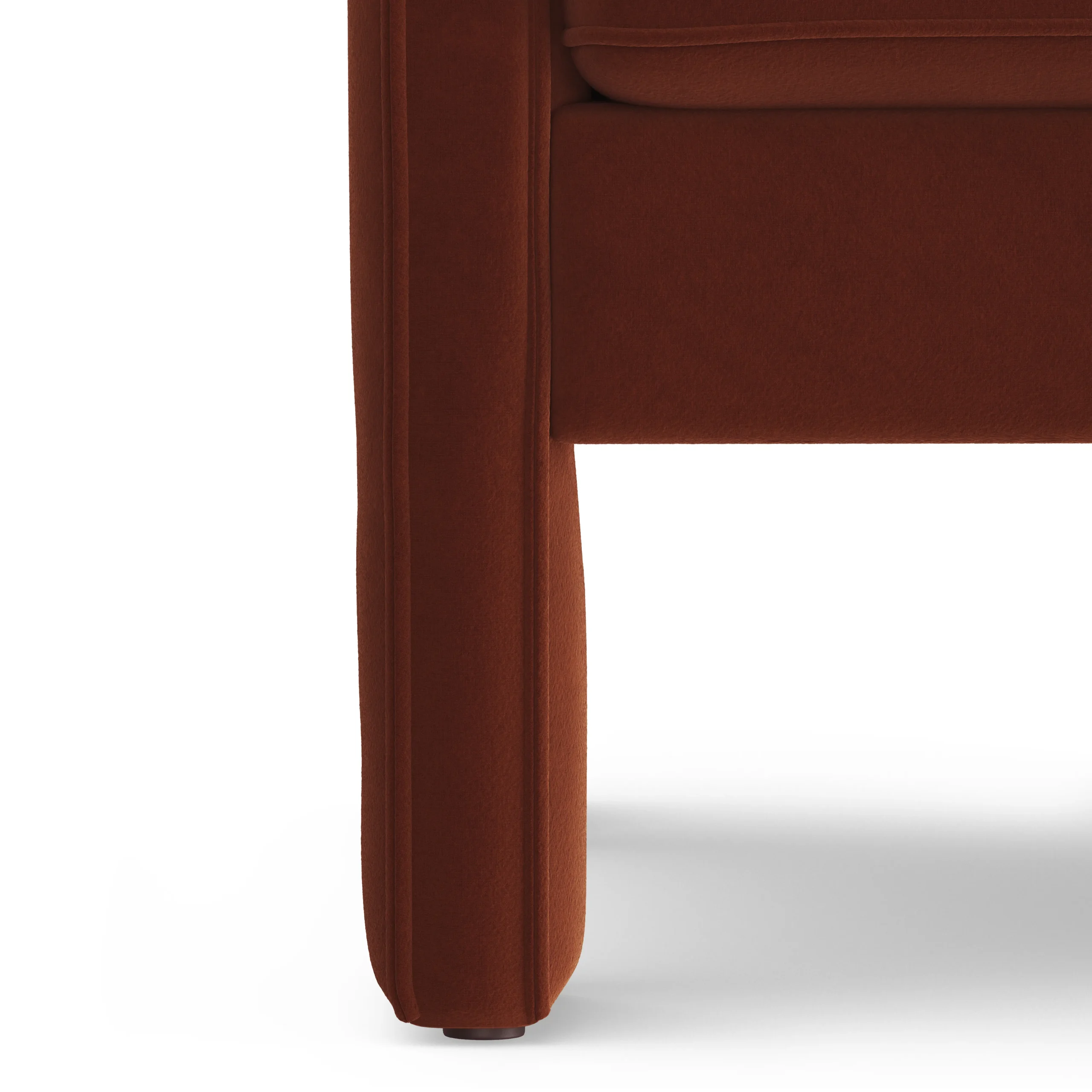Oren 29.5_ Velvet Lounge Chair - Hale Rust - Image 4