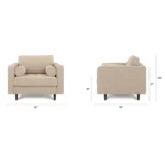 Sven 42_ Tufted Lounge Chair - Ratine Buff