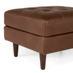 Sven 30_ Leather Ottoman - Taos Brown