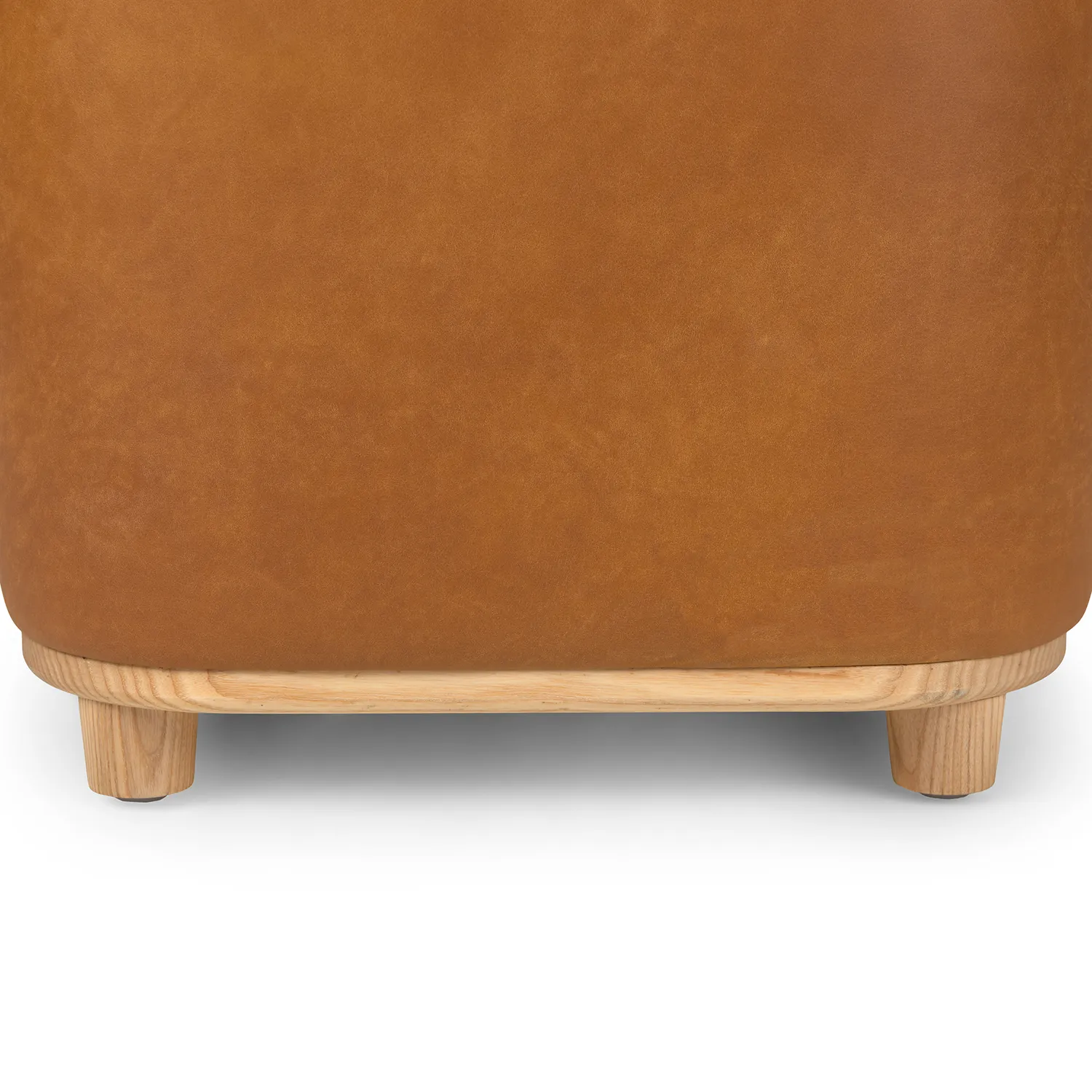 Maribo 19_ Leather Storage Ottoman - Rawhide Tan - Image 11