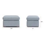 Marina 28.5_ Ottoman - Silver Light Blue