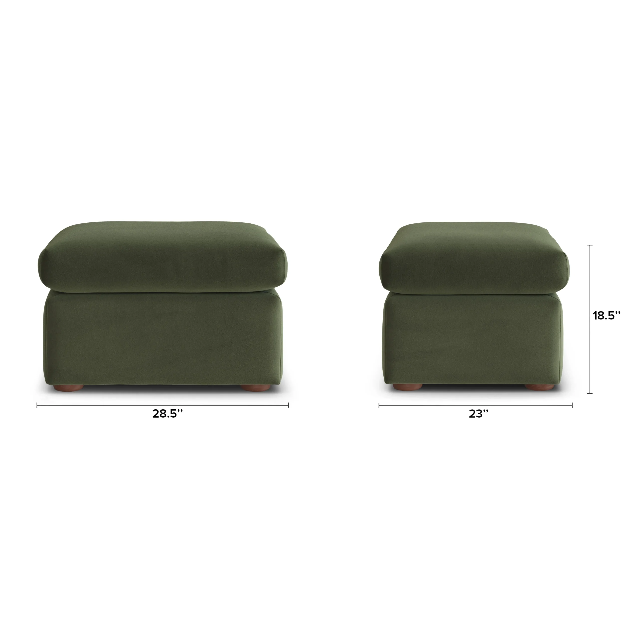 Marina 28.5_ Velvet Ottoman - Hale Fir Green - Image 12