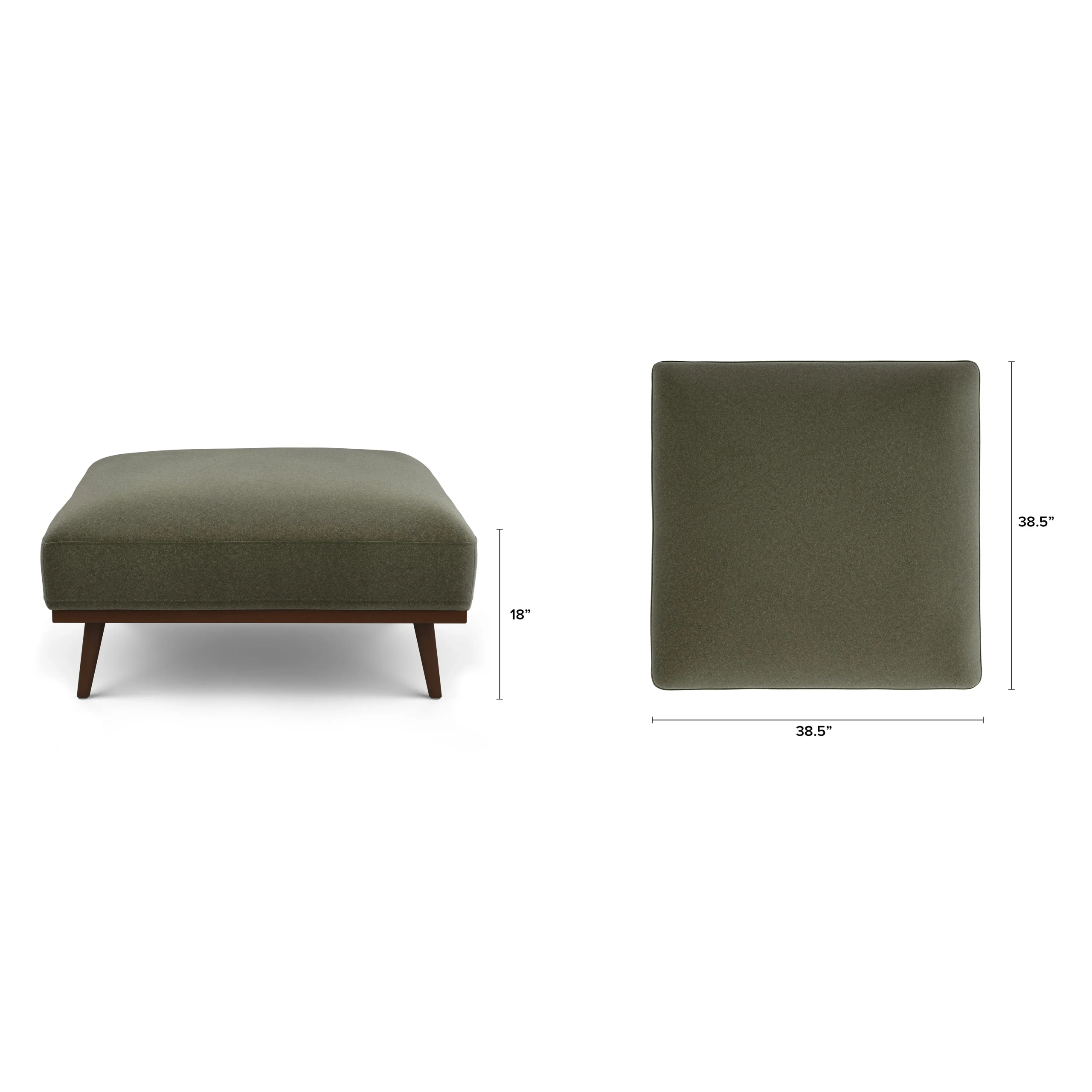 Rhett 38.5_ Ottoman - Felted Green - Image 11