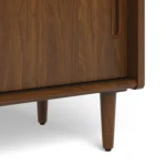 Frances 36_ Bookcase with Storage - Walnut