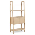 Krossa 31.5_ Shelving Unit with Storage - White Oak