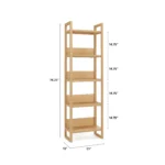 Lilya Shelving Unit Set - White Oak