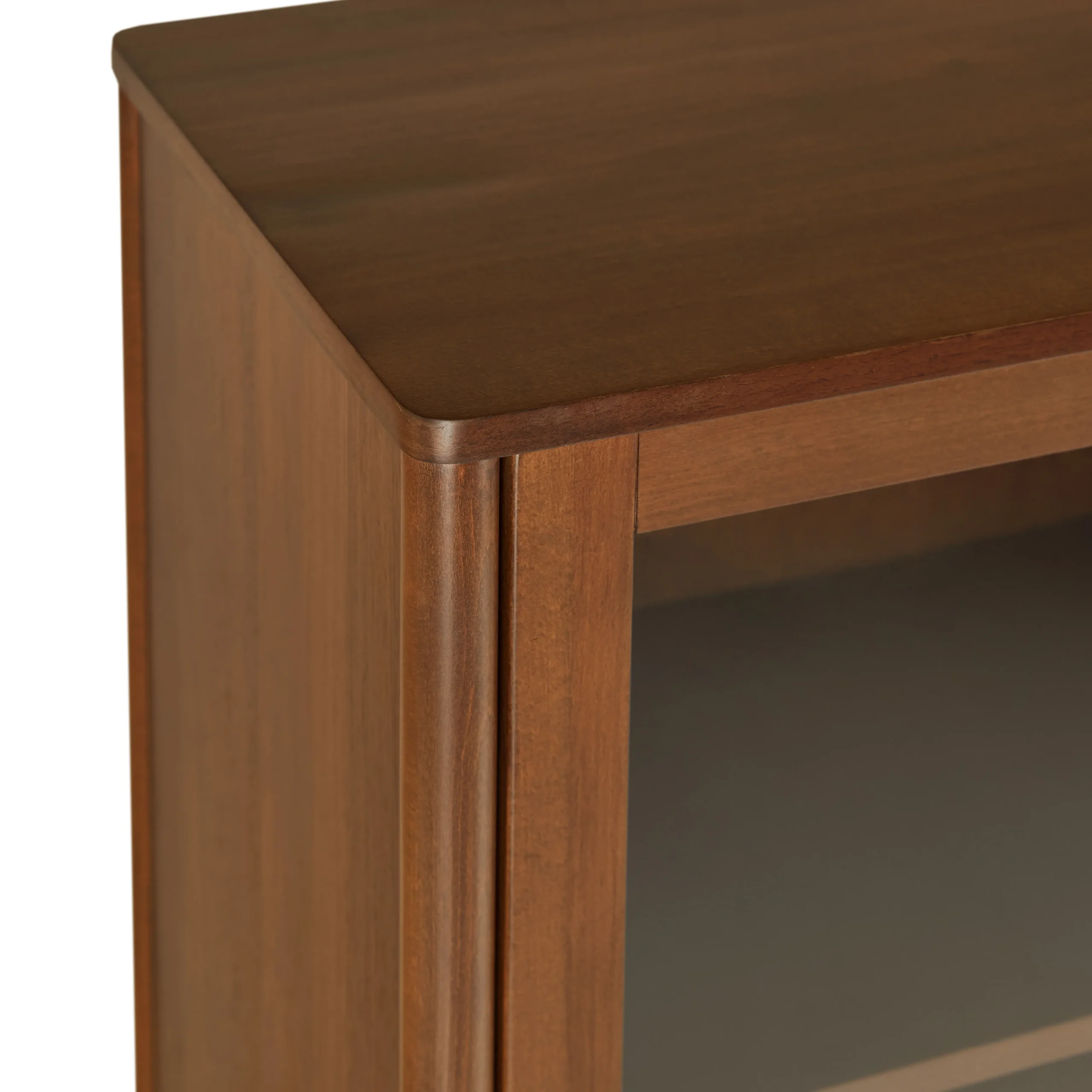 Liv 35.25_ Glass Cabinet - Walnut - Image 11