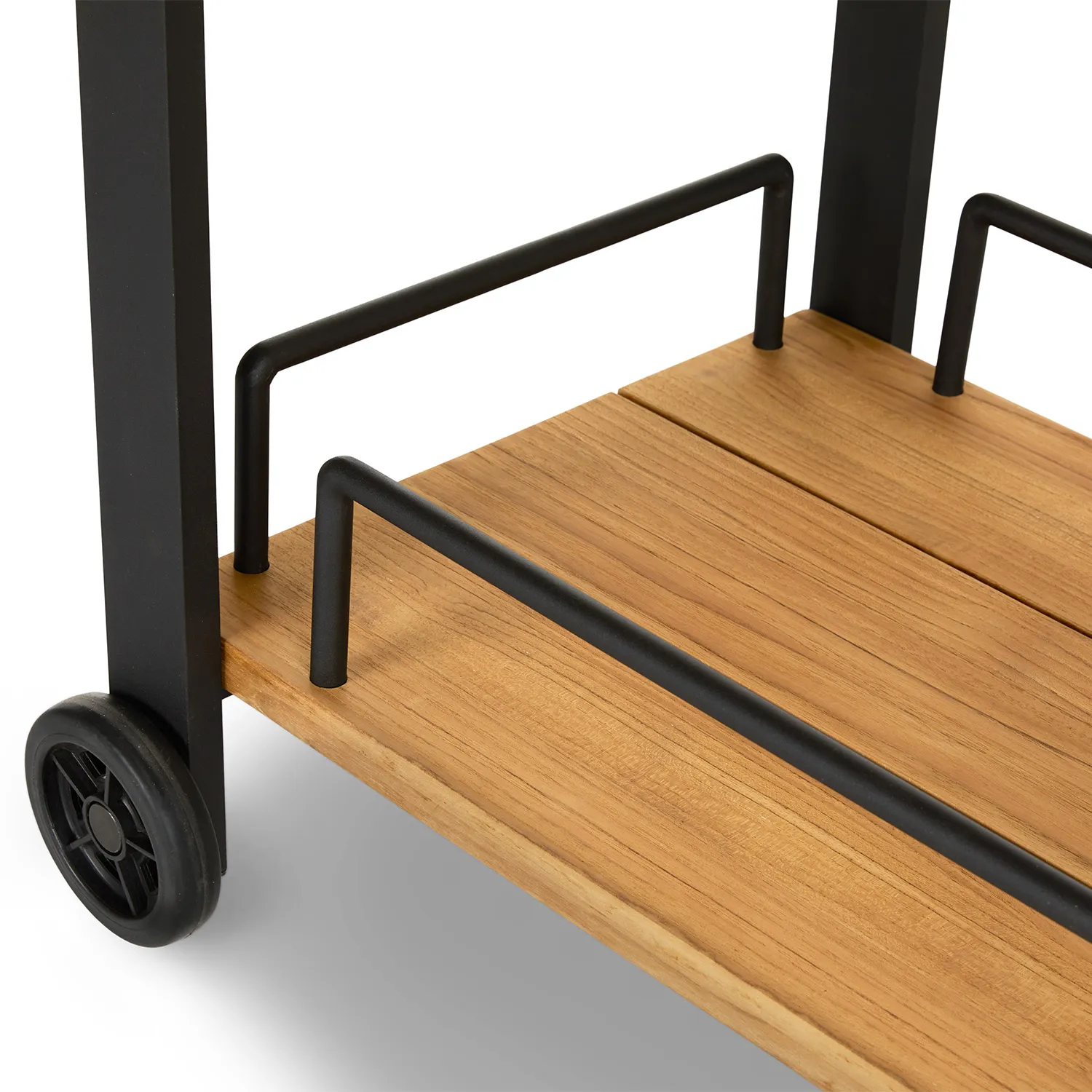 Hulst Outdoor Bar Cart - Teak - Image 11