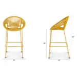 Kasiko Outdoor Bar Stool - Turmeric