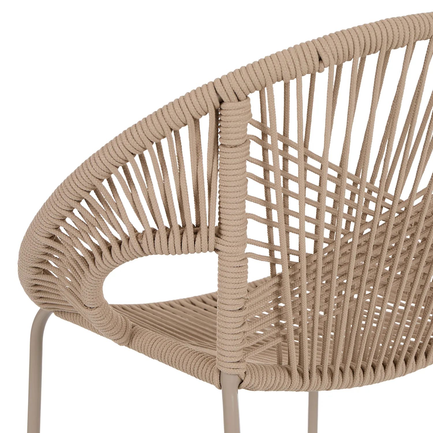 Kasiko Outdoor Bar Stool - White Pepper - Image 12