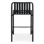 Sarek Outdoor Stackable Counter Stool - Black