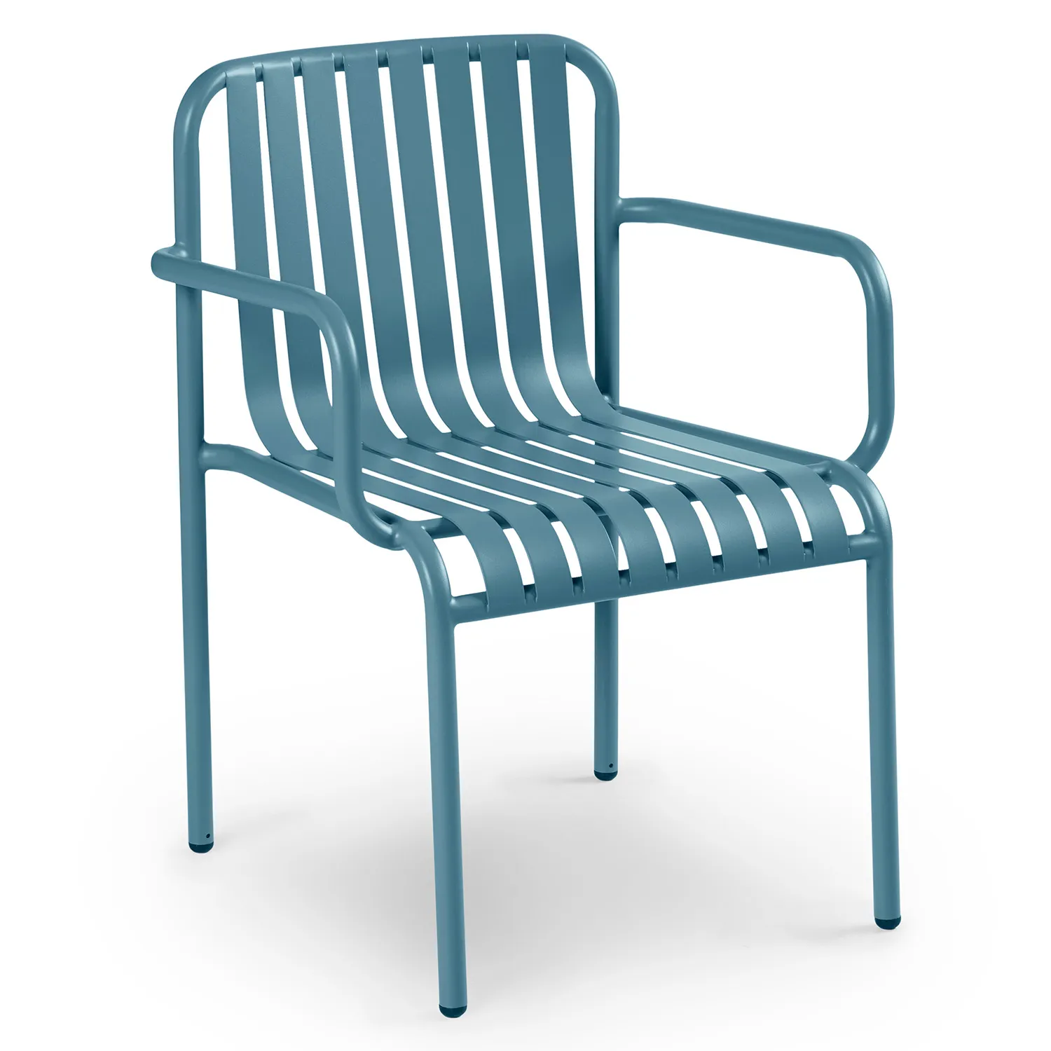 Sarek Outdoor Stackable Dining Armchair - Peacock Blue - Image 10