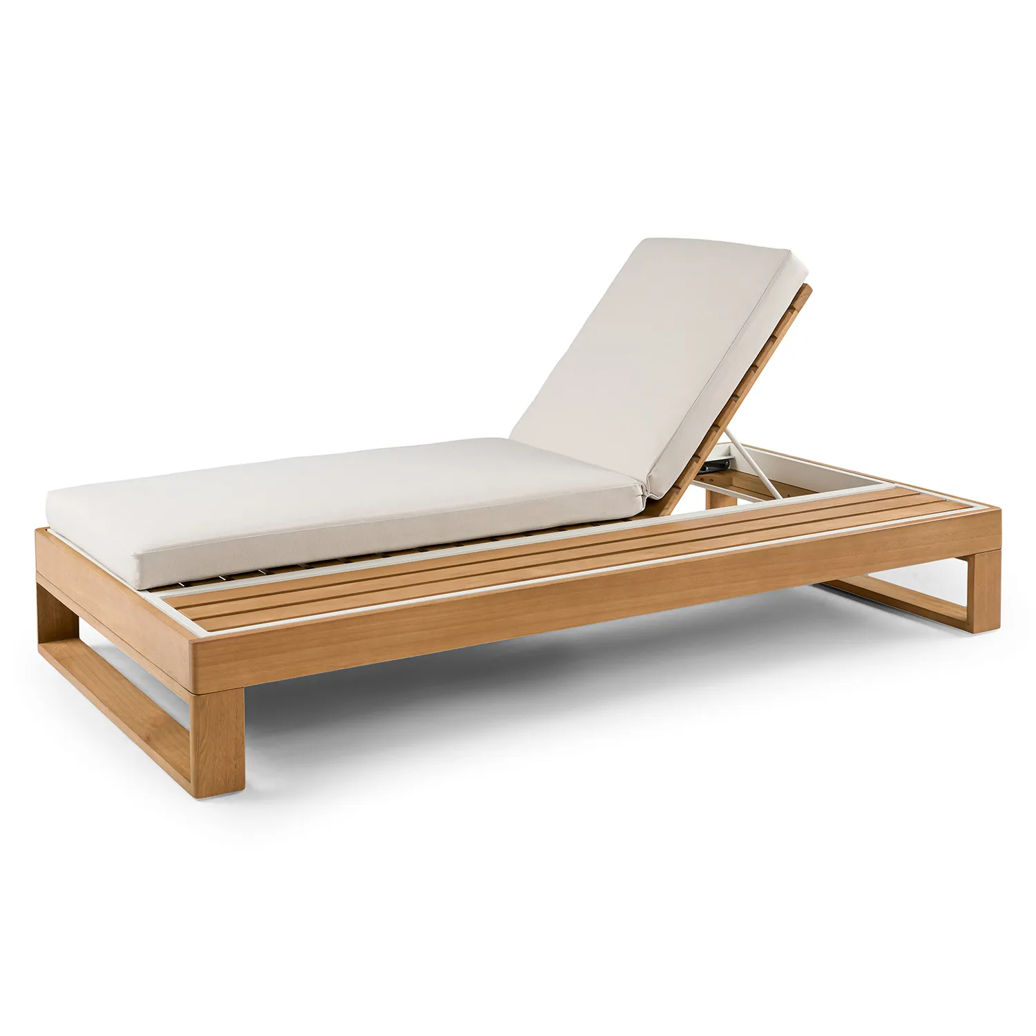 Toro 80.5_ Outdoor Chaise Lounge - Dravite Ivory - Image 3