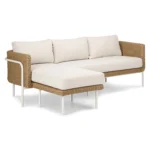 Aby 88_ Outdoor Reversible Sectional - Dravite Ivory