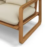 Laholm 94_ Outdoor Corner Sectional - Dravite Ivory